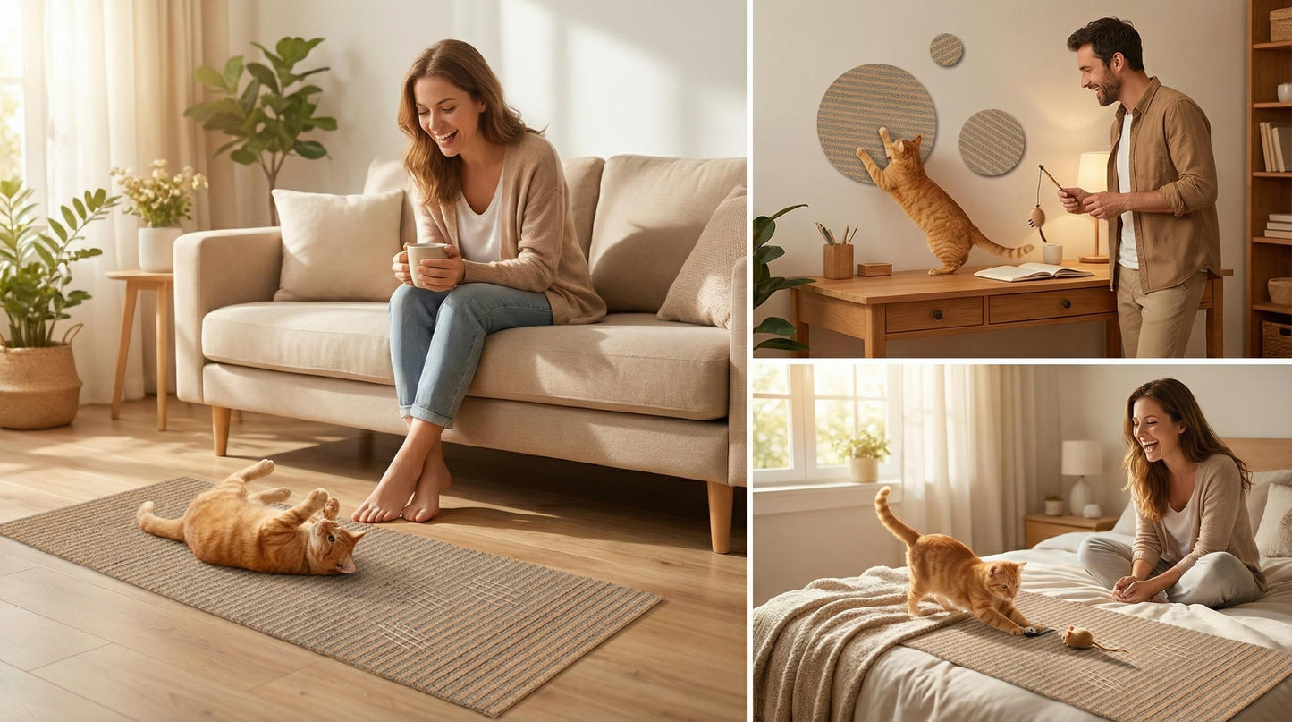 Natural Cork Cat Scratch Mat