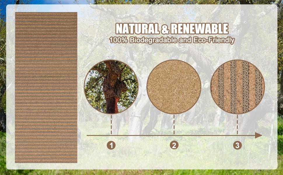 Natural Cork Cat Scratch Mat