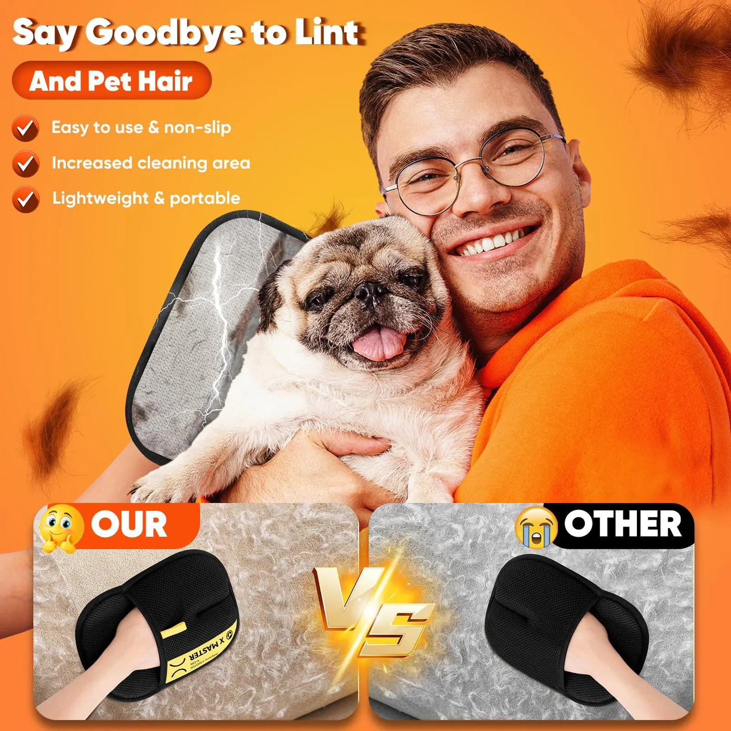 Pet Hair Remover Gloves