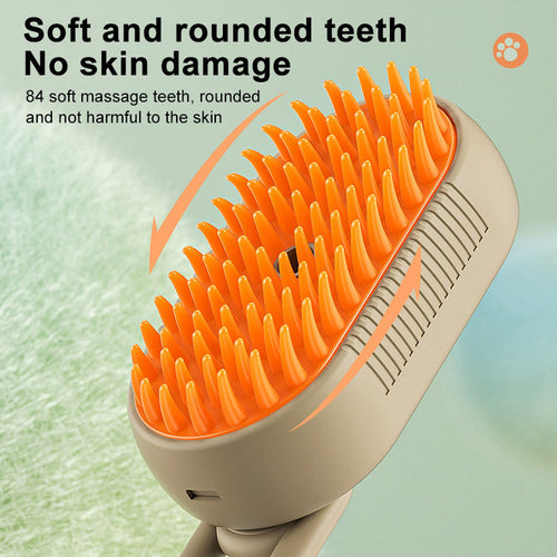 3-in-1 Pet Steam Grooming Brush